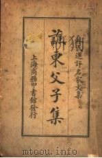 林氏选评名家文集 谯东父子集 1924 PDF电子版封面 林纾