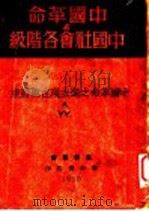 中国革命与中国社会各阶级 上集 中国革命之过去现在与将来 1930 PDF电子版封面 朱新繁著