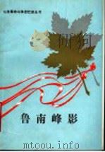鲁南峰影 上 1989 PDF电子版封面 7532902625 中共枣庄市委党史办公室,枣庄市出版办公室