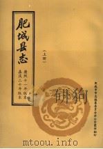 肥城县志 上 康熙十一年版本 嘉庆二十年版本 1995 PDF电子版封面 肥城市市志编纂委员会办公室