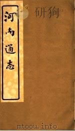 河南通志 第二十九至三十一卷 PDF电子版封面