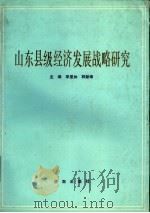 山东省经济发展战略研究 1989 PDF电子版封面 7805721211 季星如,郭新璋主编