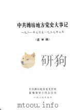 中共潍坊地方党史大事记  1921年7月至1937年7月  送审稿（1983 PDF版）