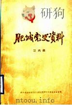 肥城党史资料  第6辑（1986 PDF版）