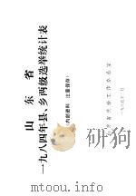 山东省1984年县、乡两级选举统计表（1985 PDF版）