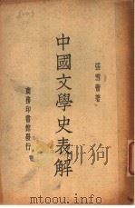 中国文学史表解 1938 PDF电子版封面 张雪蕾著