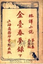 金台春梦录 下 第2集第31编 1914 PDF电子版封面 (法)丹米安,(俄)花伊尔同著;林纾,王庆通同译