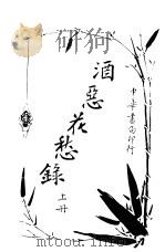 酒恶花愁录 上 1917 PDF电子版封面 扁舟子著