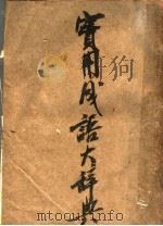 实用成语大辞典（ PDF版）