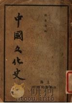 中国文化史 上 1924 PDF电子版封面 顾康伯编