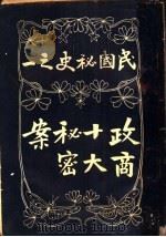 政商秘密案 1919 PDF电子版封面 不才子著