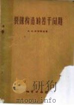 裂隙构造的若干问题 1958 PDF电子版封面 13038·235 (苏)沃尔弗逊(Ф.И.Вольфсон)著;许文麟译
