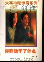 你昨晚干了什么 1998 PDF电子版封面 7531209837 张韧著