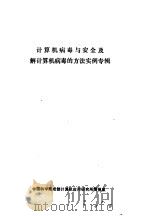 计算机病毒与安全与解计算机病毒的方法实例专辑（ PDF版）