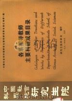 中国社会科学院研究生院  各系指导教师主要科研成果目录（1991 PDF版）