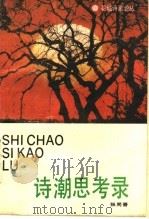 诗潮思考录 1990 PDF电子版封面 7536005571 张同吾著