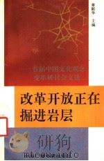 改革开放正在掘进岩层 首届中国文化观念变革研讨会文选 1993 PDF电子版封面 7504324000 章韶华,张品兴主编