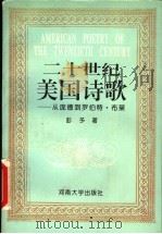 二十世纪美国诗歌  从庞德到罗伯特·布莱（1995 PDF版）