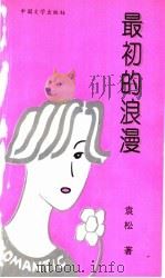 最初的浪漫 1994 PDF电子版封面 7507102734 袁松著