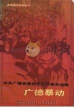 广德暴动 1988 PDF电子版封面 7212001171 中共广德县委党史工作委员长会编著