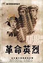 革命英烈 1 1985 PDF电子版封面 中共遵义县委党史办公室编;罗文主编;何寅,金建刚副主编