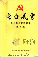 电白风雷 电白党史资料汇编 第3集 1989 PDF电子版封面 中共电白县委党史办公室编