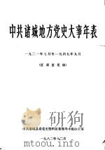 中共诸城地方党史大事年表  1921年7月至1949年9月  征求意见稿（1982 PDF版）