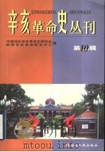 辛亥革命史丛刊 第10辑 1999 PDF电子版封面 7216027116 中南地区辛亥革命史研究会,武昌辛亥革命研究中心编