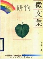 微文集 1993 PDF电子版封面 7507804504 江坪著