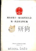 邢台市第十一届人民代表大会第一次会议文件汇编（1998 PDF版）
