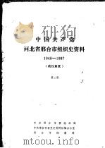 中国共产党河北省邢台市组织史资料  1949-1987  政权系统  第2册（ PDF版）
