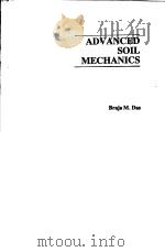 ADVANCED SOIL MECHANICS（ PDF版）