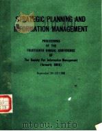 STRATEGIC PLANNING AND INFORMATION MANAGEMENT（ PDF版）