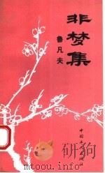 非梦集 1994 PDF电子版封面 7500817096 鲁凡夫著