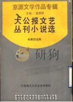 大公报文艺丛刊小说选 1990 PDF电子版封面 7805692408 林徽因选辑