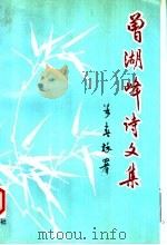 曾湖峰诗文集 1997 PDF电子版封面 7805543283 (清)曾湖峰著;何严审编;曾哲辑存