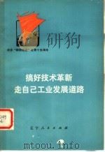搞好技术革新 走自己工业发展道路 1975 PDF电子版封面 3090·361 辽宁省革命委员会计委技术处编