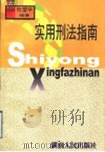 实用刑法指南 1999 PDF电子版封面 7543821672 阮望华编著