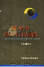 发展中的少年司法制度 1997 PDF电子版封面 7806183353 肖建国主编