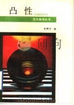 凸性 1991 PDF电子版封面 7535513786 史树中著
