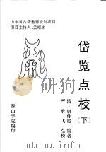 岱览点校 下 PDF电子版封面 (清)唐仲冕编著