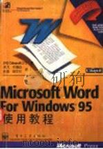 Microsoft Word for Windows 95 使用教程 1996 PDF电子版封面 7505337564 美国Catapult公司著;高戈等译