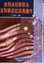 新刑法犯罪罪名及刑事诉讼实务操作 1998 PDF电子版封面 7801072103 江礼华主编