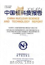 中国核科技报告  柱腔靶X光辐射能量传输分解实验与理论分析（1999 PDF版）