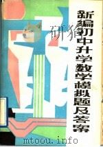 新编初中升学数学模拟及答案（1989 PDF版）
