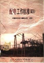 配电工作标准 试行 1999 PDF电子版封面 155083.25 中国华北电力集团公司发布