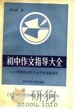 初中作文指导大全 有效提高作文水平的系统训练 1992 PDF电子版封面 7810146645 齐大群著