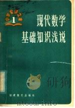 现代数学基础知识浅说 1981 PDF电子版封面 7159·648 卢正勇著