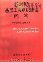 新时期基层工会组织建设问答 1991 PDF电子版封面 7800911357 中华全国总工会组织部编