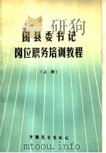 团县委书记岗位职务培训教程 上 1989 PDF电子版封面 7505004174 吕宜明主编